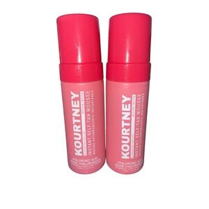Kourtney Kellar Instant Self-Tan Mousse Medium 4.2oz Hyaluronic Acid Clear NEW